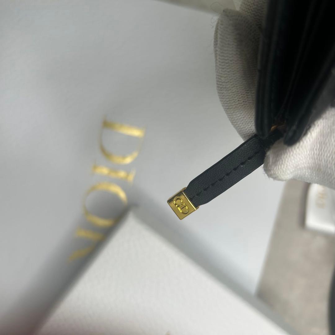 美品✨dior カナージュ ラムスキン 2つ折り 財布