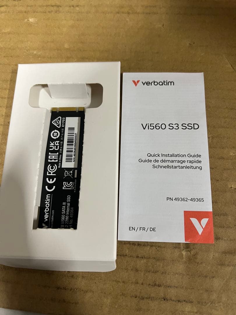 d*x様 Verbatim 内蔵SSD M.2 SATA 2280 シリーズ 1
