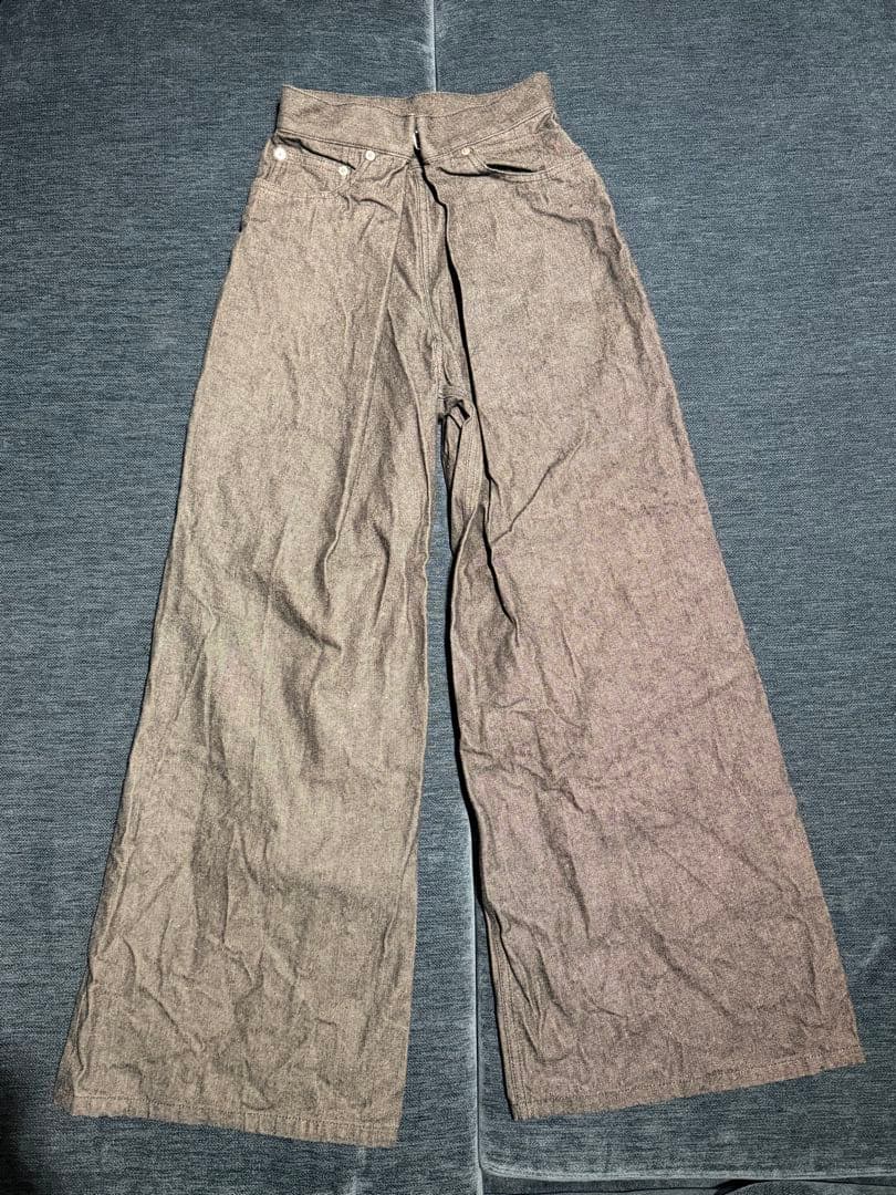 JOHN LAWRENCE SULLIVAN ワイドレッグデニム S 美品