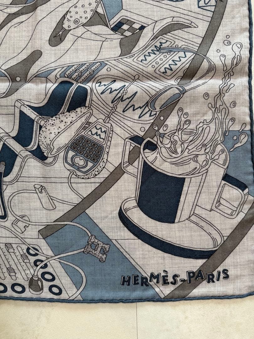 【最終お値下げ】HERMES カシシル100 エルメス ユニセックス スカーフ
