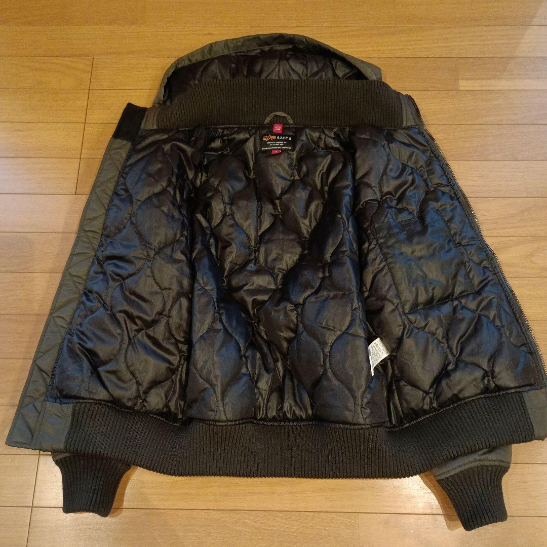 弥*衛様 ALPHA INDUSTRIES フーデッドリブジャケット サイズM