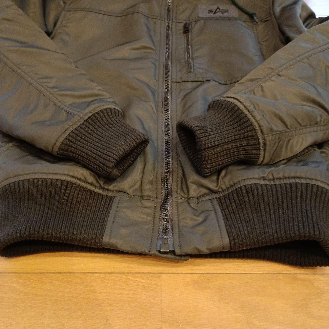 弥*衛様 ALPHA INDUSTRIES フーデッドリブジャケット サイズM
