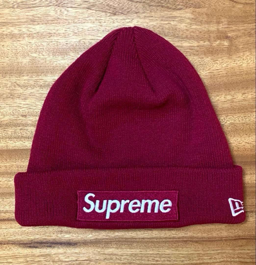 美品【Supreme】× New Era Box Logo Beanie