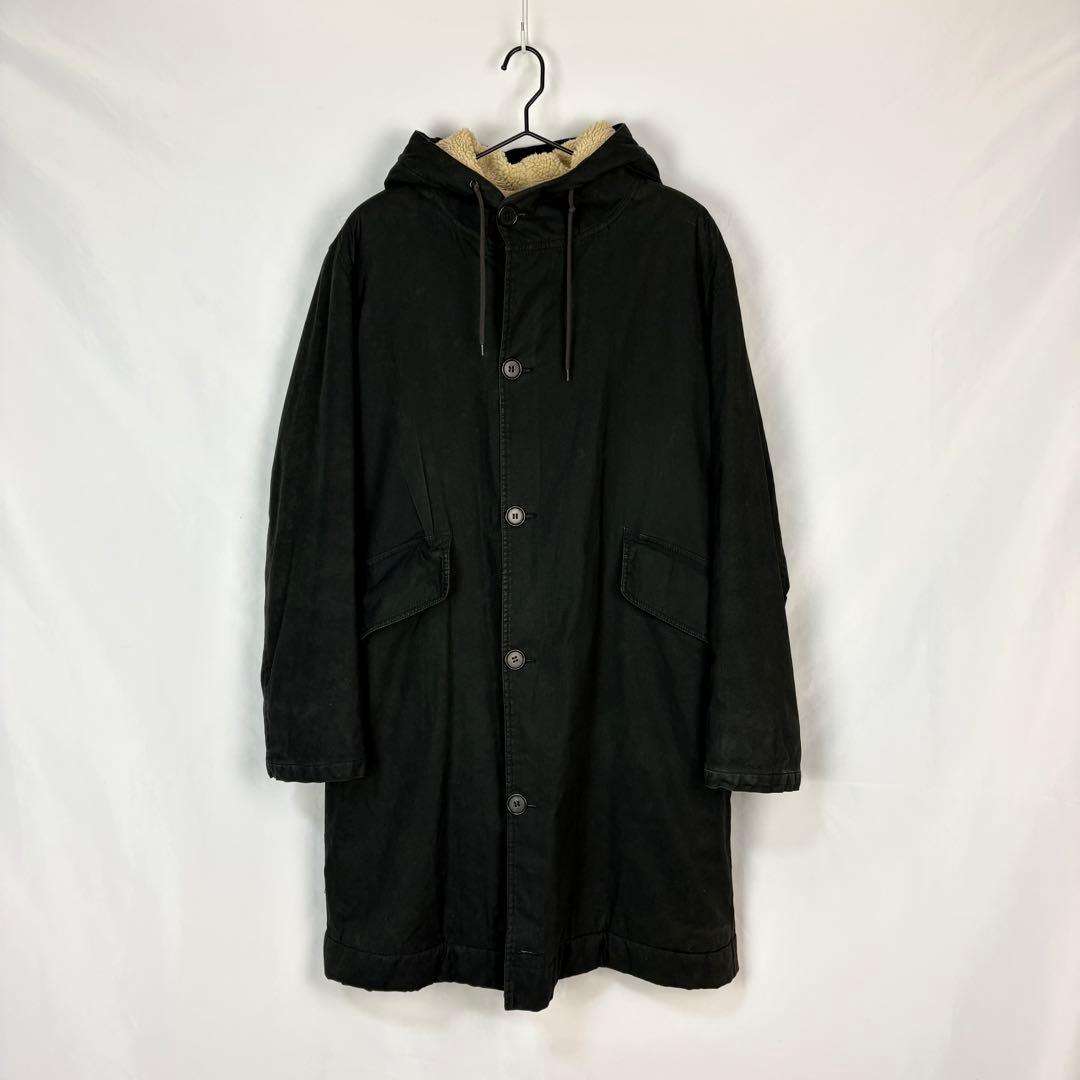 HELMUT LANG JEANS ヘルムートラング　ボアフード モッズコート