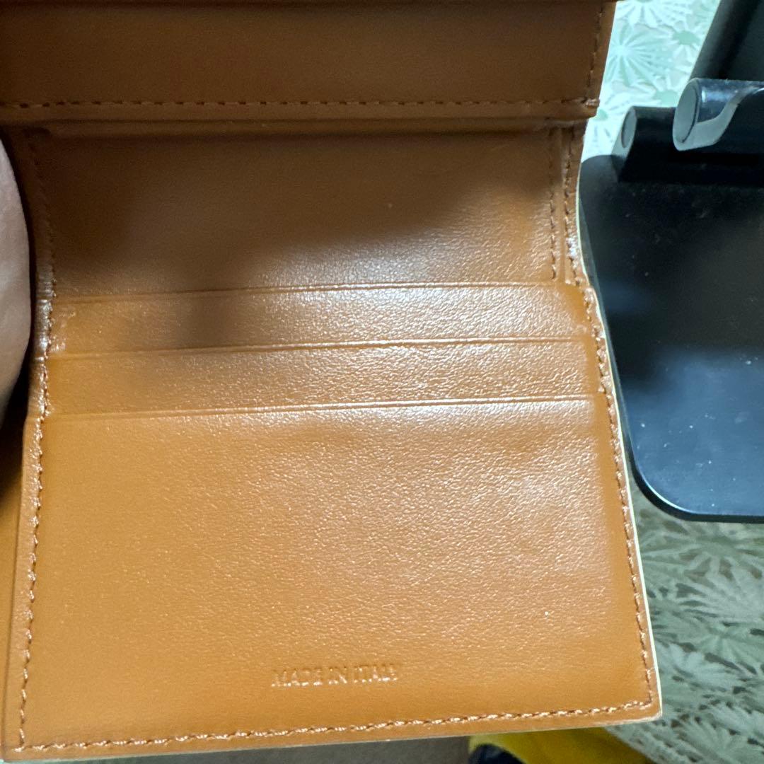CELINE 二つ折り財布 ベージュ キャンバス