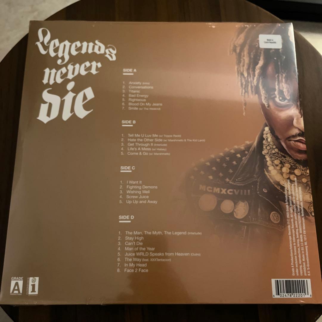 Juice WRLD Legends Never Die レコード５週年限定レア
