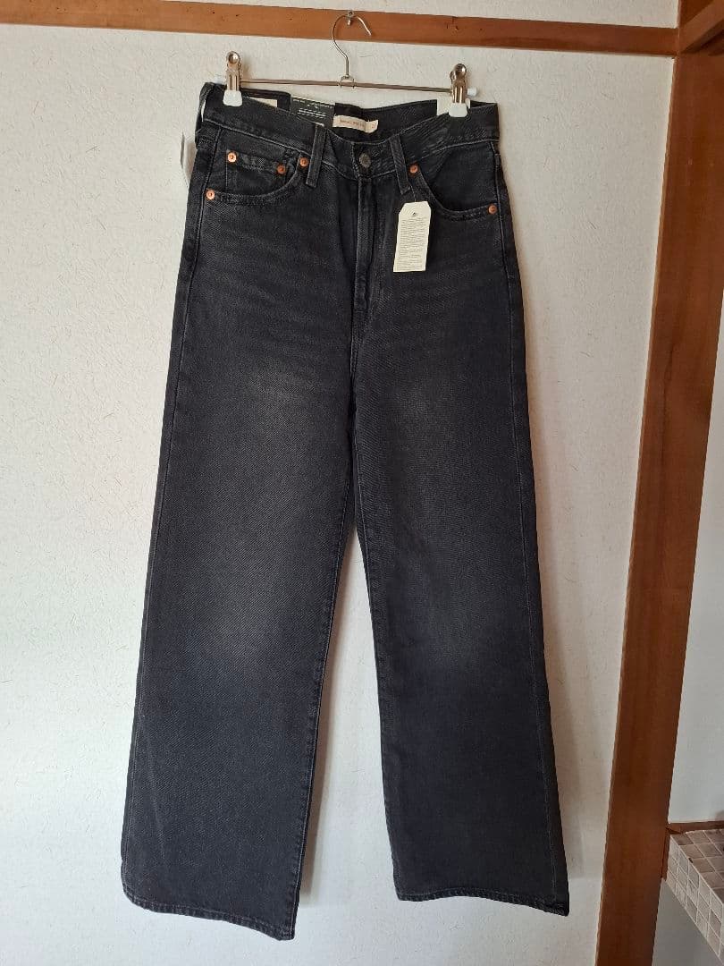 リーバイス RIBCAGE WIDE LEG ジーンズ ブラック
