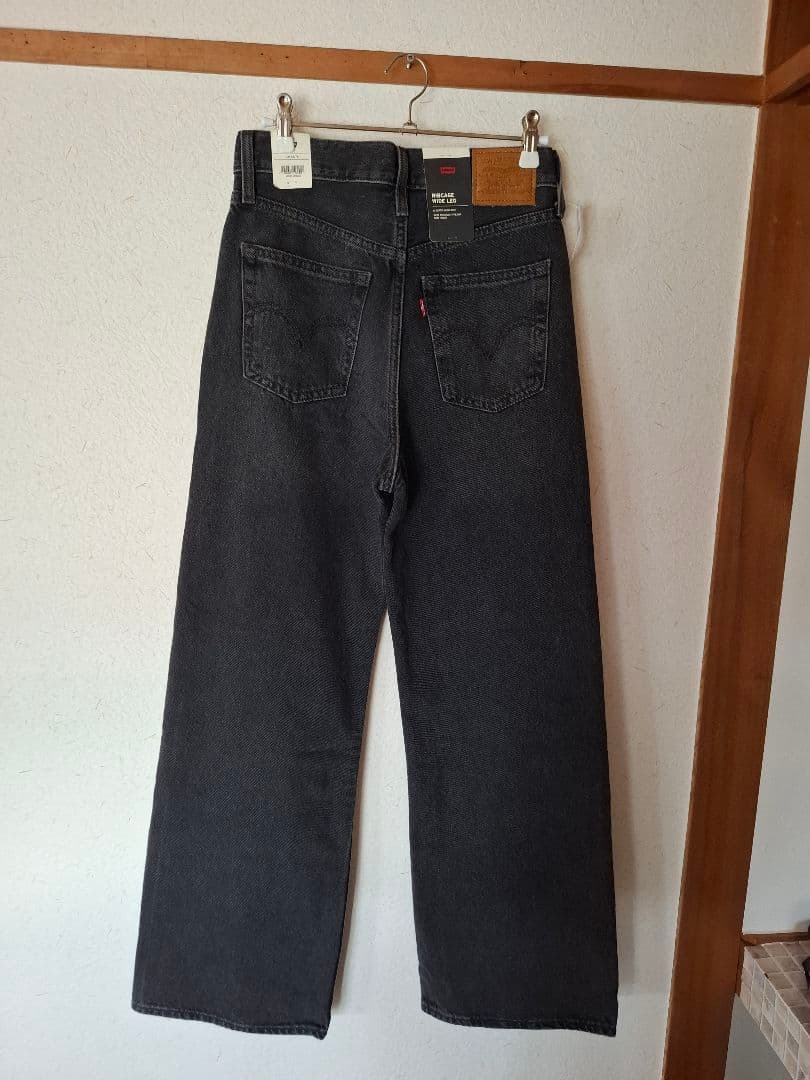 リーバイス RIBCAGE WIDE LEG ジーンズ ブラック