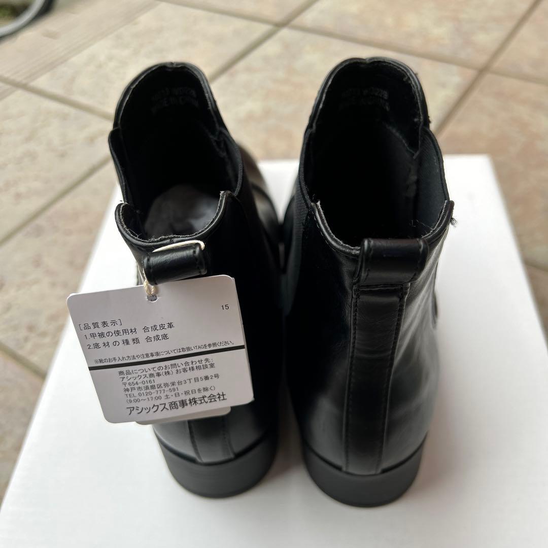 アンクルブーツ 黒 サイドジッパー　レインシューズ　未使用