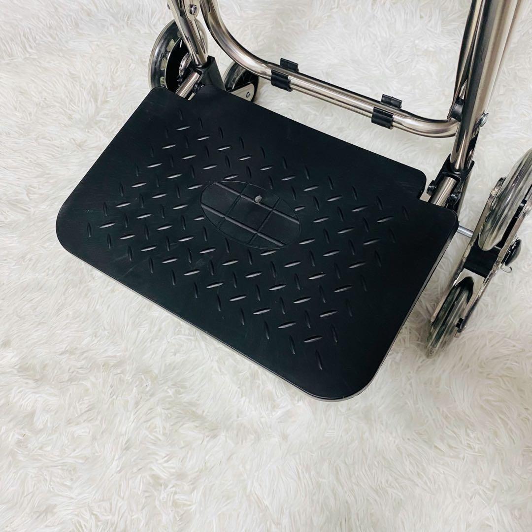 【美品】 椅子付き 6輪 ショッピングカート 折りたたみ式 軽量 保冷保温