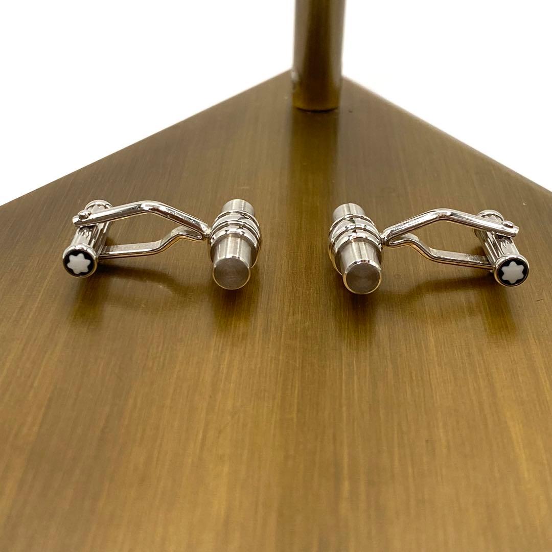 美品　MONTBLANC シルバー カフリンクス　ロゴ入り