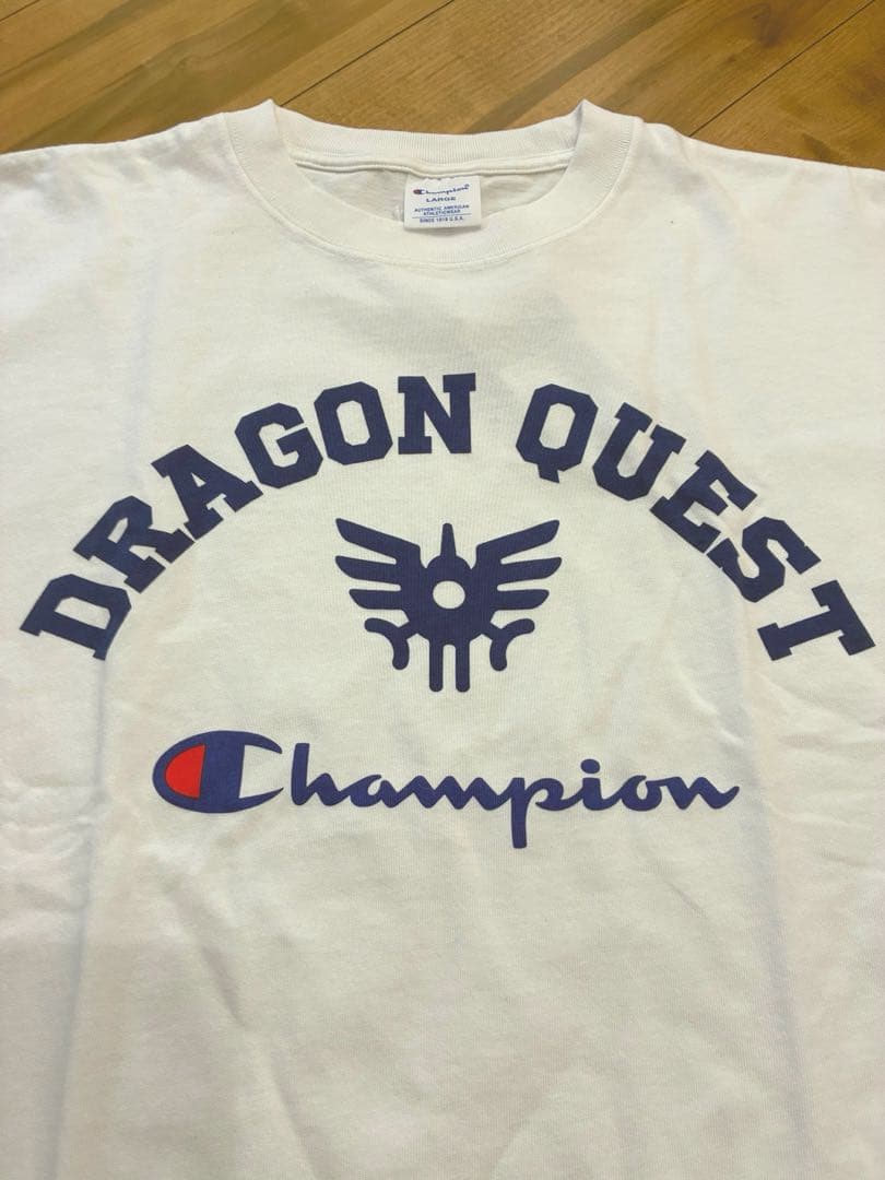 【新品】チャンピオン×ドラゴンクエスト コラボ Tシャツ Lホワイト