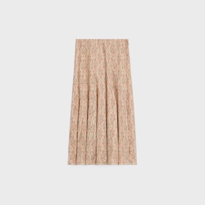 極美品 CELINE 23AW ボーリングスカート ペイズリー レーヨン 42