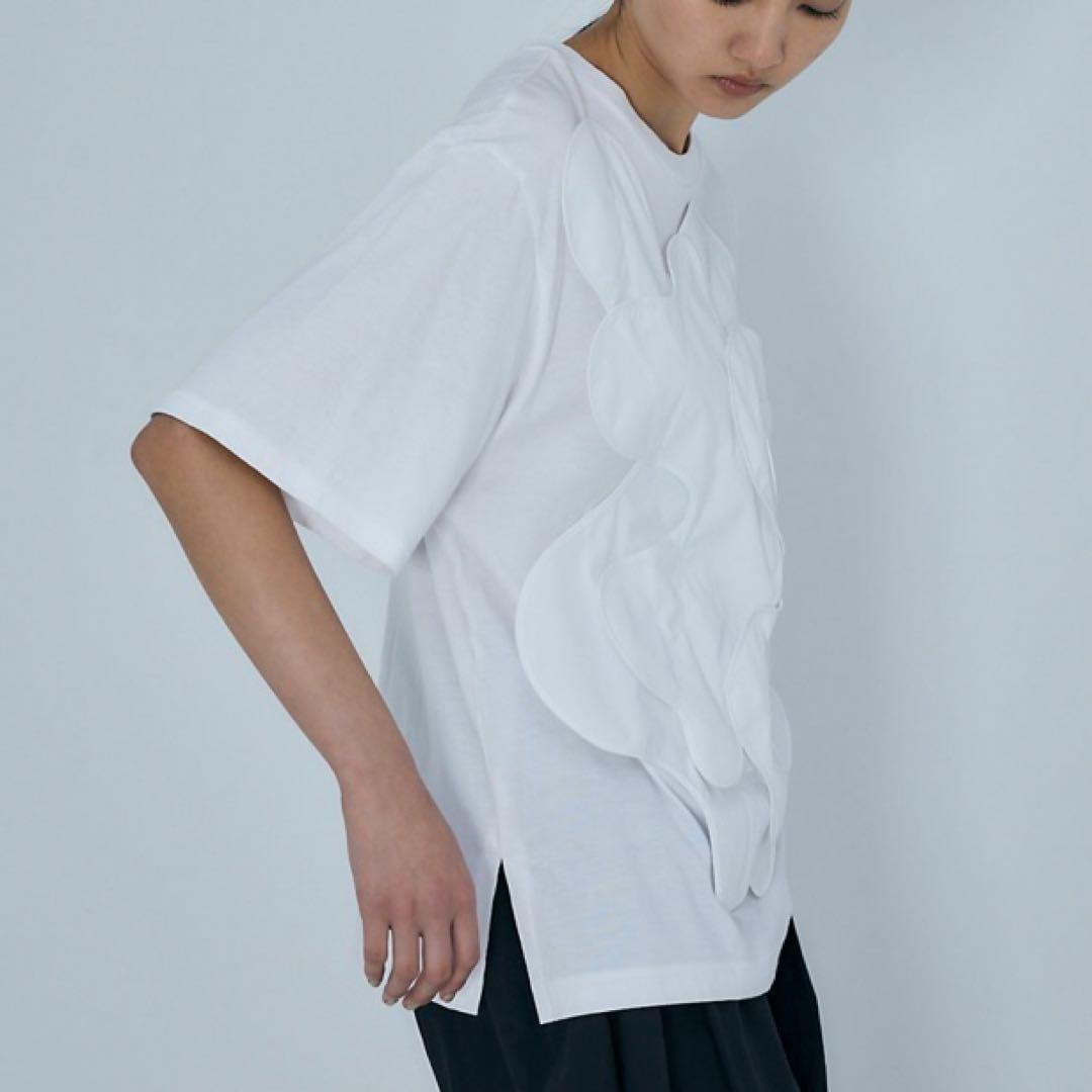 ENFOLD エンフォルド DECORATIVE WAVE T-SHIRT 38