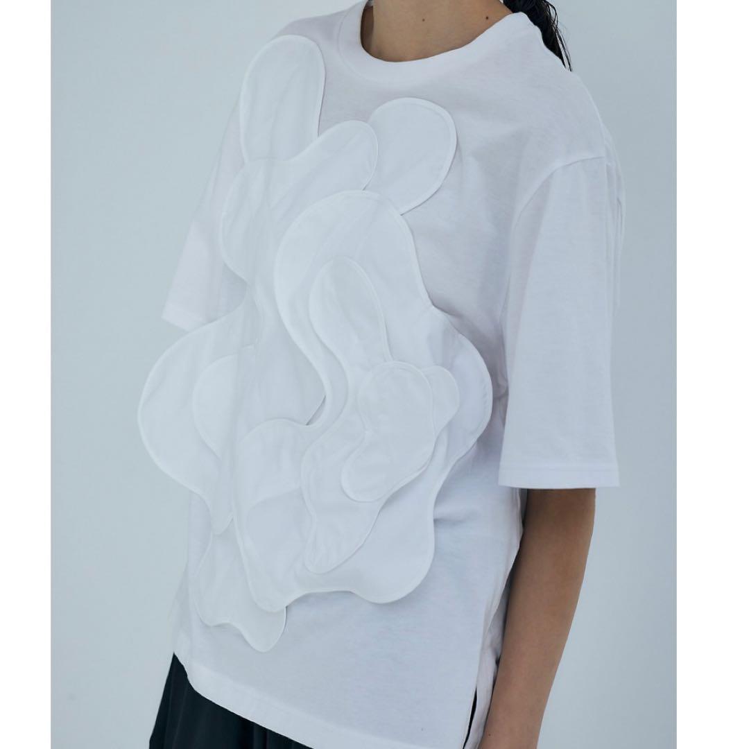 ENFOLD エンフォルド DECORATIVE WAVE T-SHIRT 38