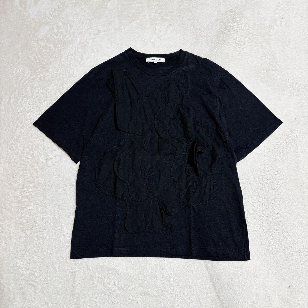 ENFOLD エンフォルド DECORATIVE WAVE T-SHIRT 38