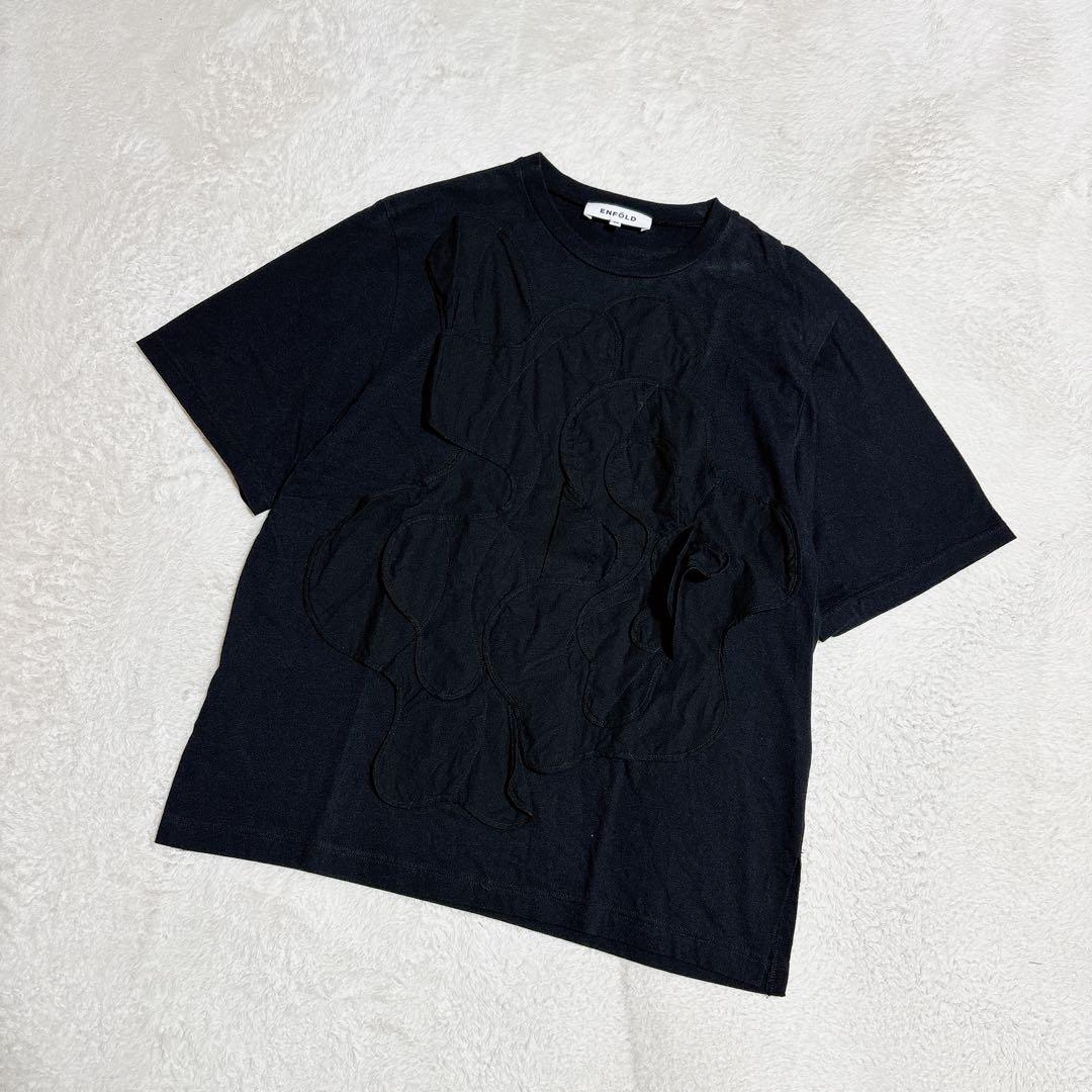 ENFOLD エンフォルド DECORATIVE WAVE T-SHIRT 38