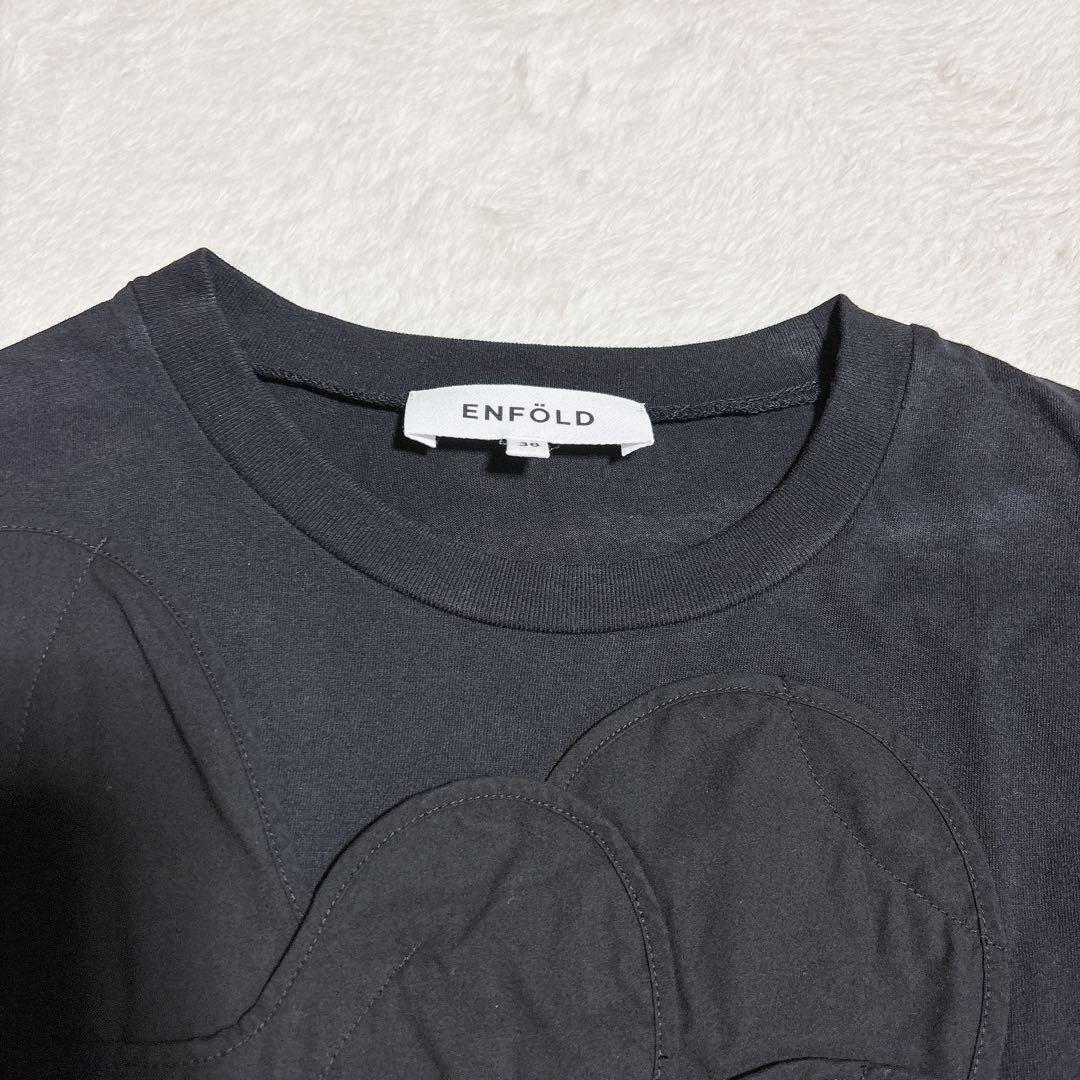 ENFOLD エンフォルド DECORATIVE WAVE T-SHIRT 38