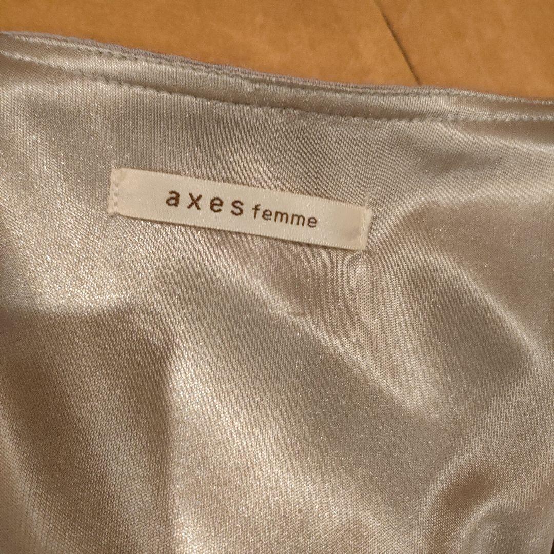 axes femme フラワーレースノースリーブワンピース