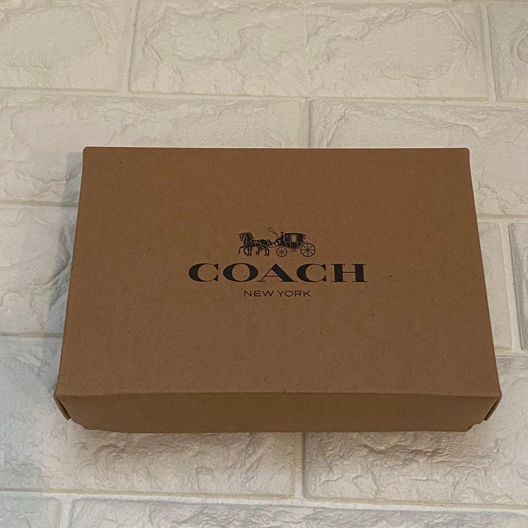COACH 二つ折り財布 花柄 シグネチャー ラウンドファスナー 小銭入れ付き
