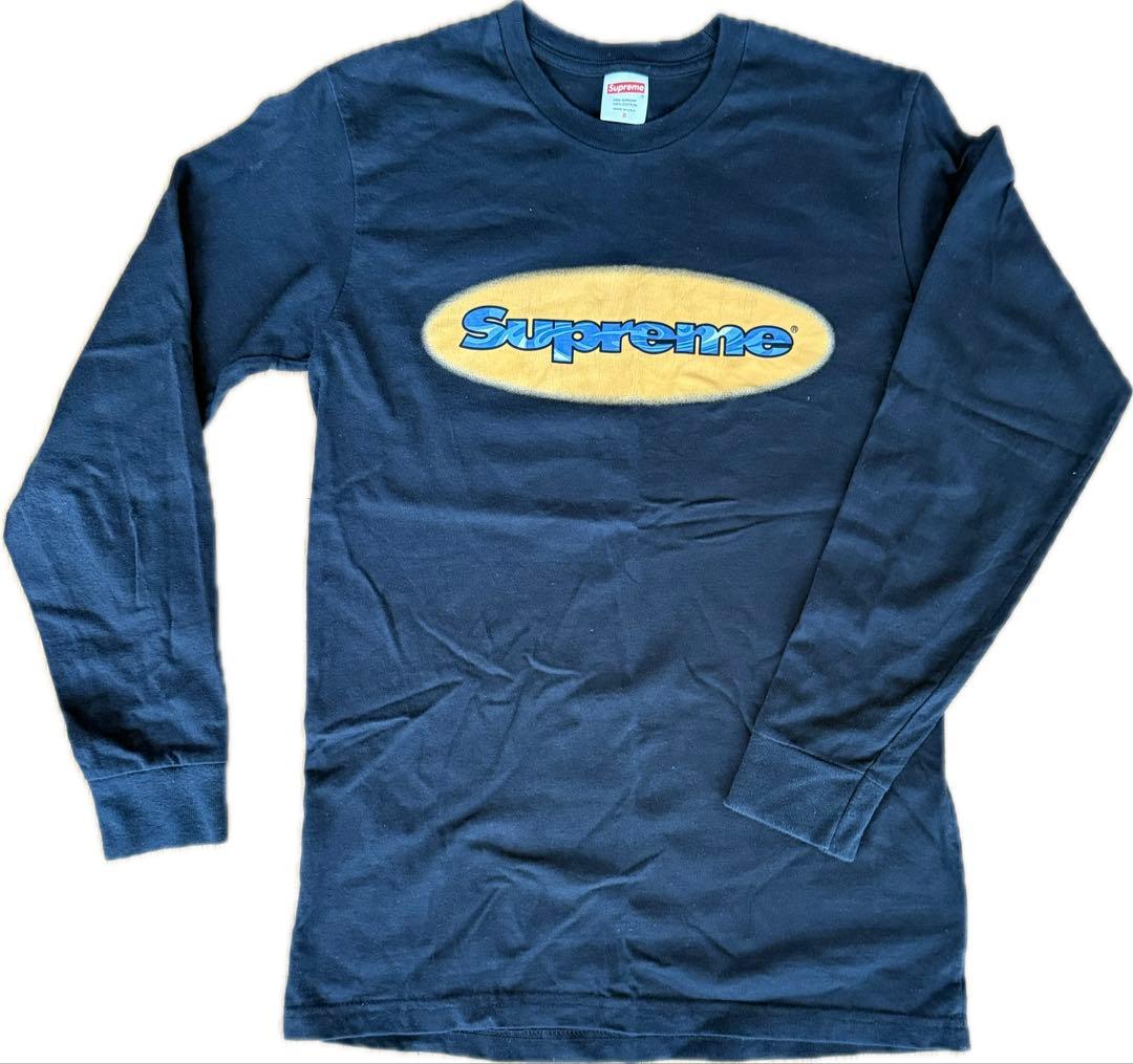 Supreme ブラック ロングスリーブTシャツ