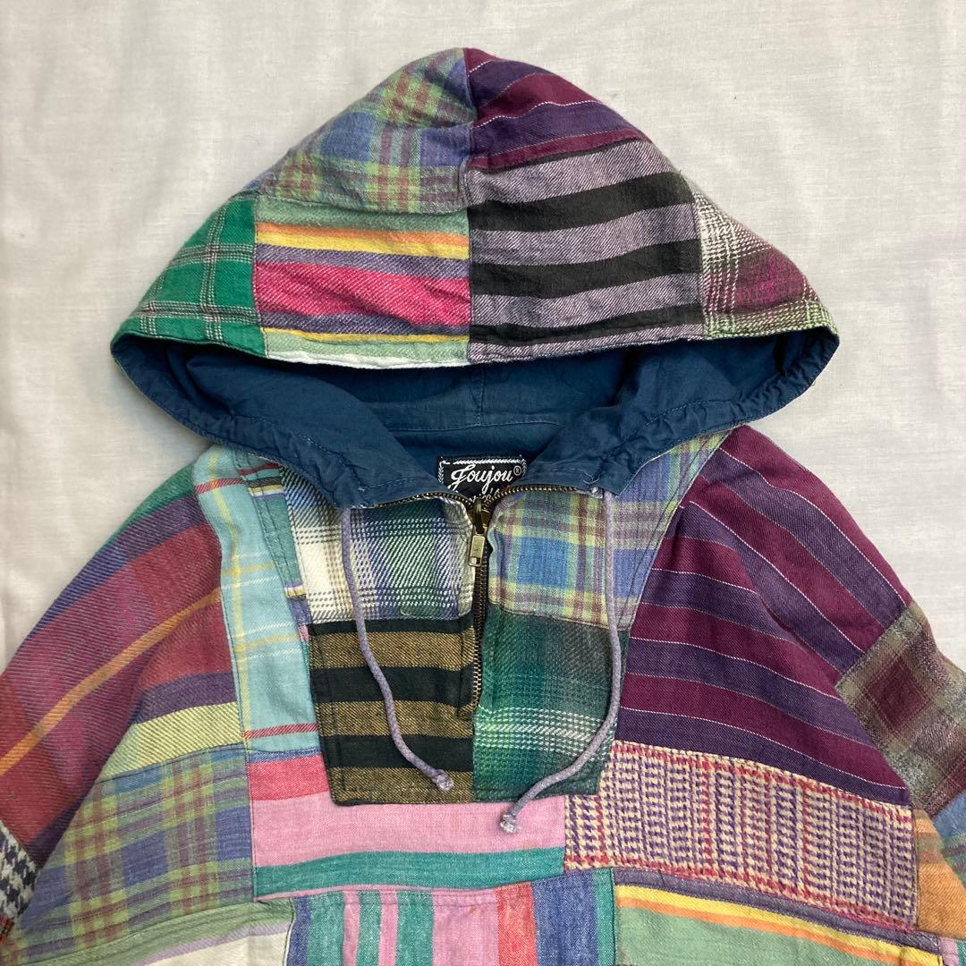 ジャケット・アウター 1990s Vintage,patchwork,pullover Hoodie
