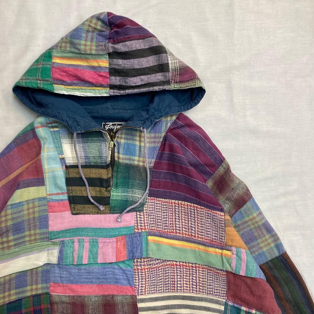 ジャケット・アウター 1990s Vintage,patchwork,pullover Hoodie