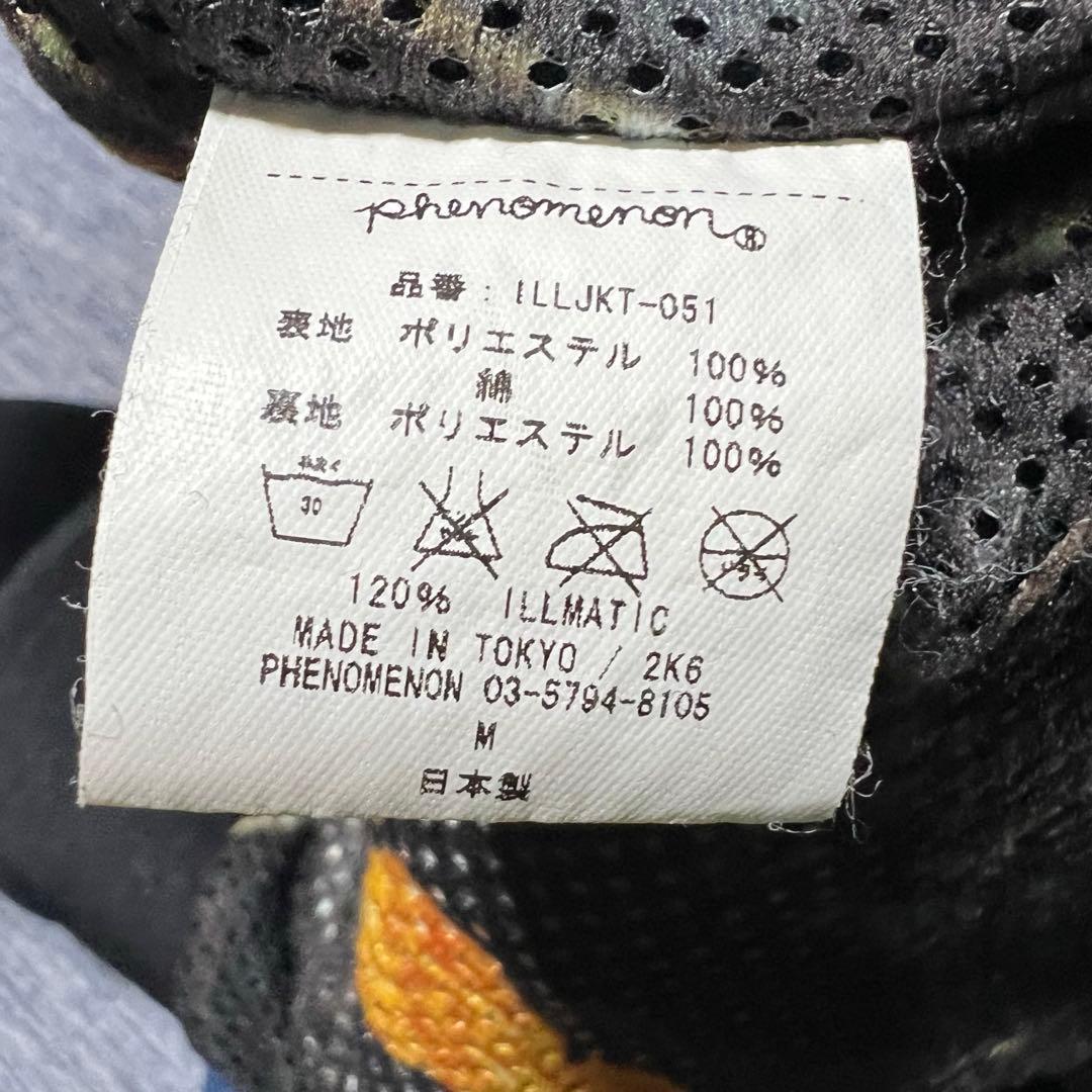 希少 PHENOMENON フェノメノン 2006年 バックロゴ袖ラインジャージ