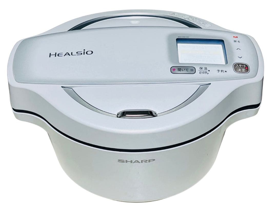 【美品】シャープ ヘルシオ ホットクック 1.6L ホワイト　KN-HW16E