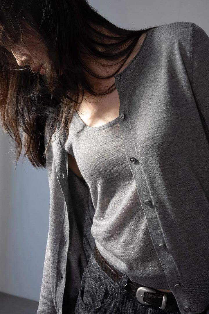 トップス Silk Valley Set Cardigan gray