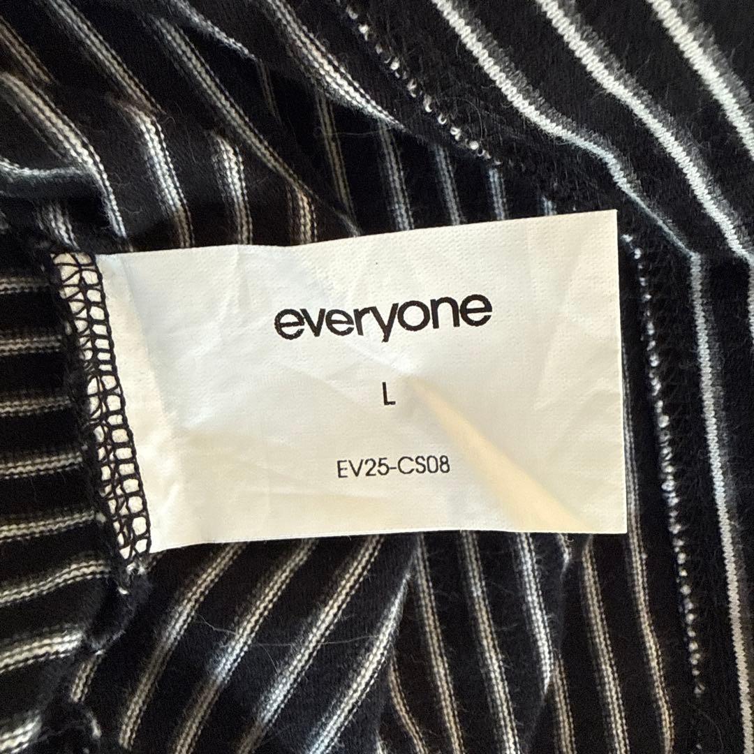 everyone ストライプ Tシャツ L