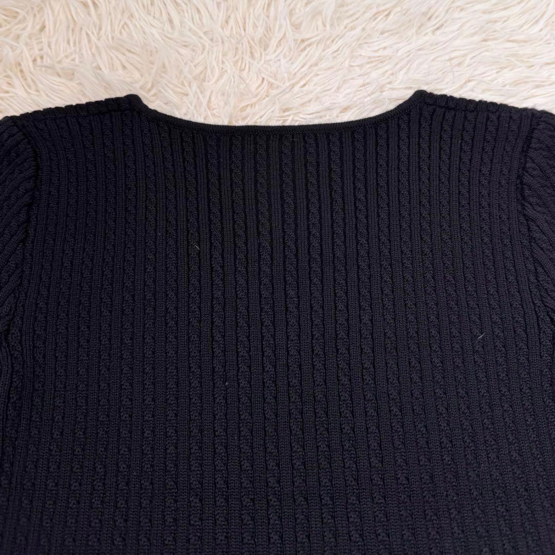 希少✨フォクシー ケーブルニットアンサンブル 40 ウール ニットジャケット