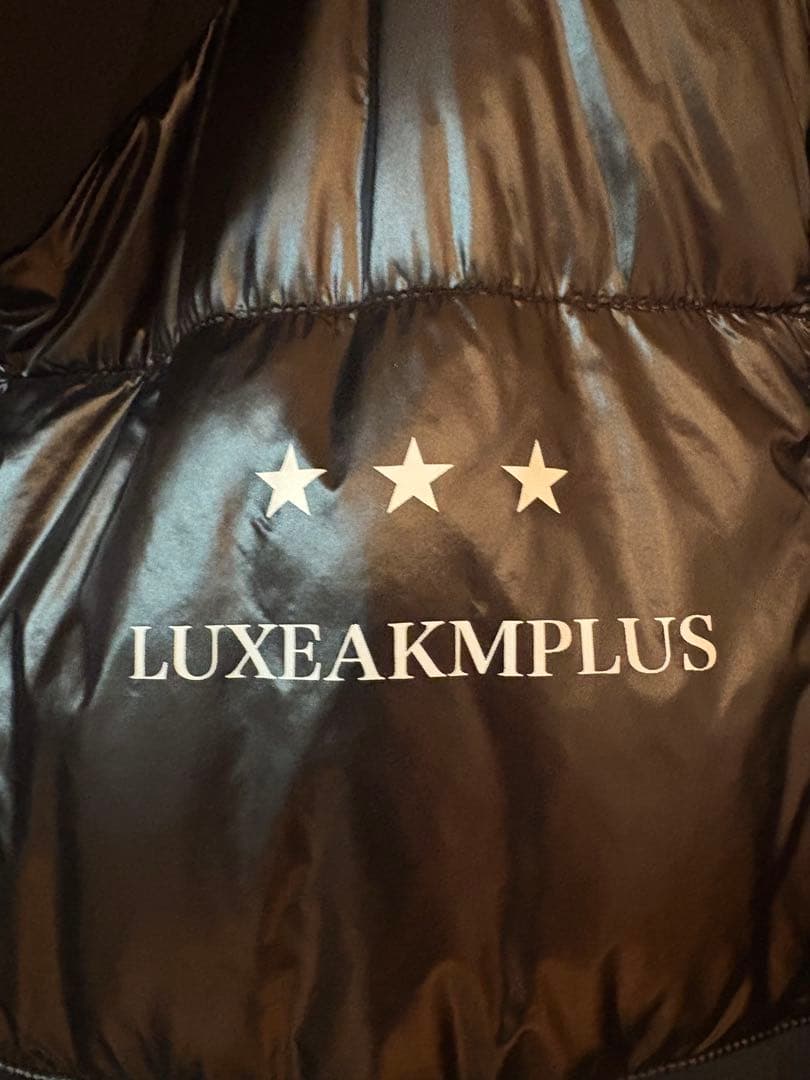 【美品】LUXEAKMPLUS ブラック 中綿ベストXL