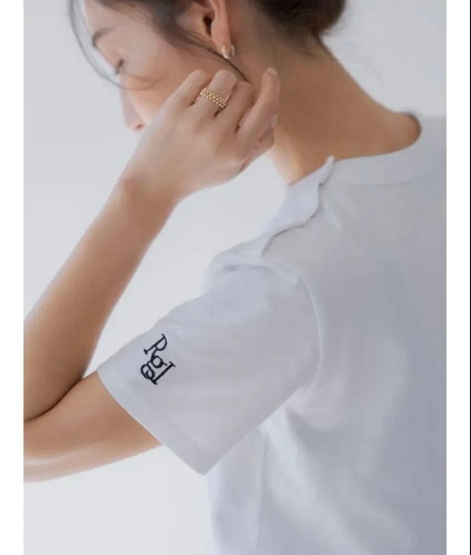 【ほぼ未使用】リグリームregleam ロゴ入りベーシックTシャツ　M ホワイト