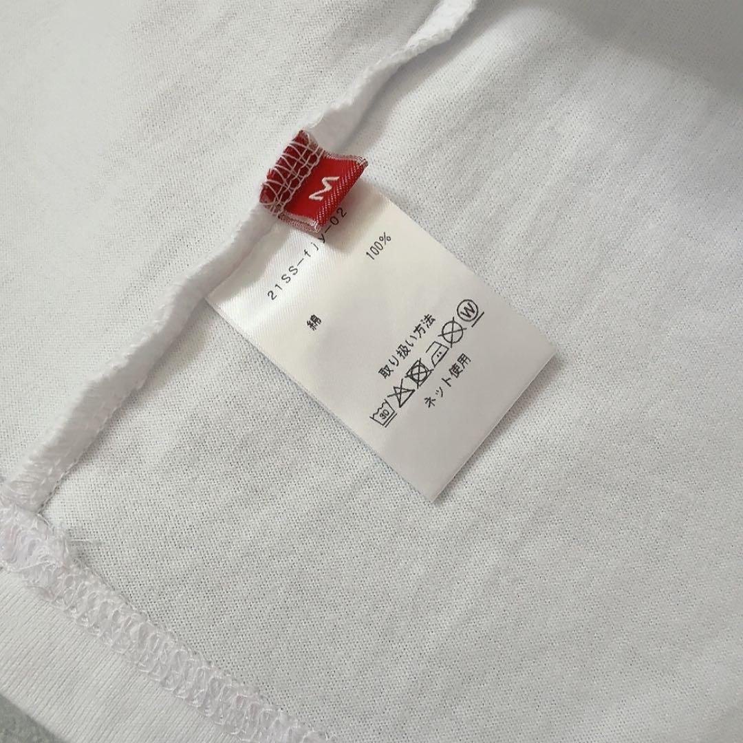 【ほぼ未使用】リグリームregleam ロゴ入りベーシックTシャツ　M ホワイト