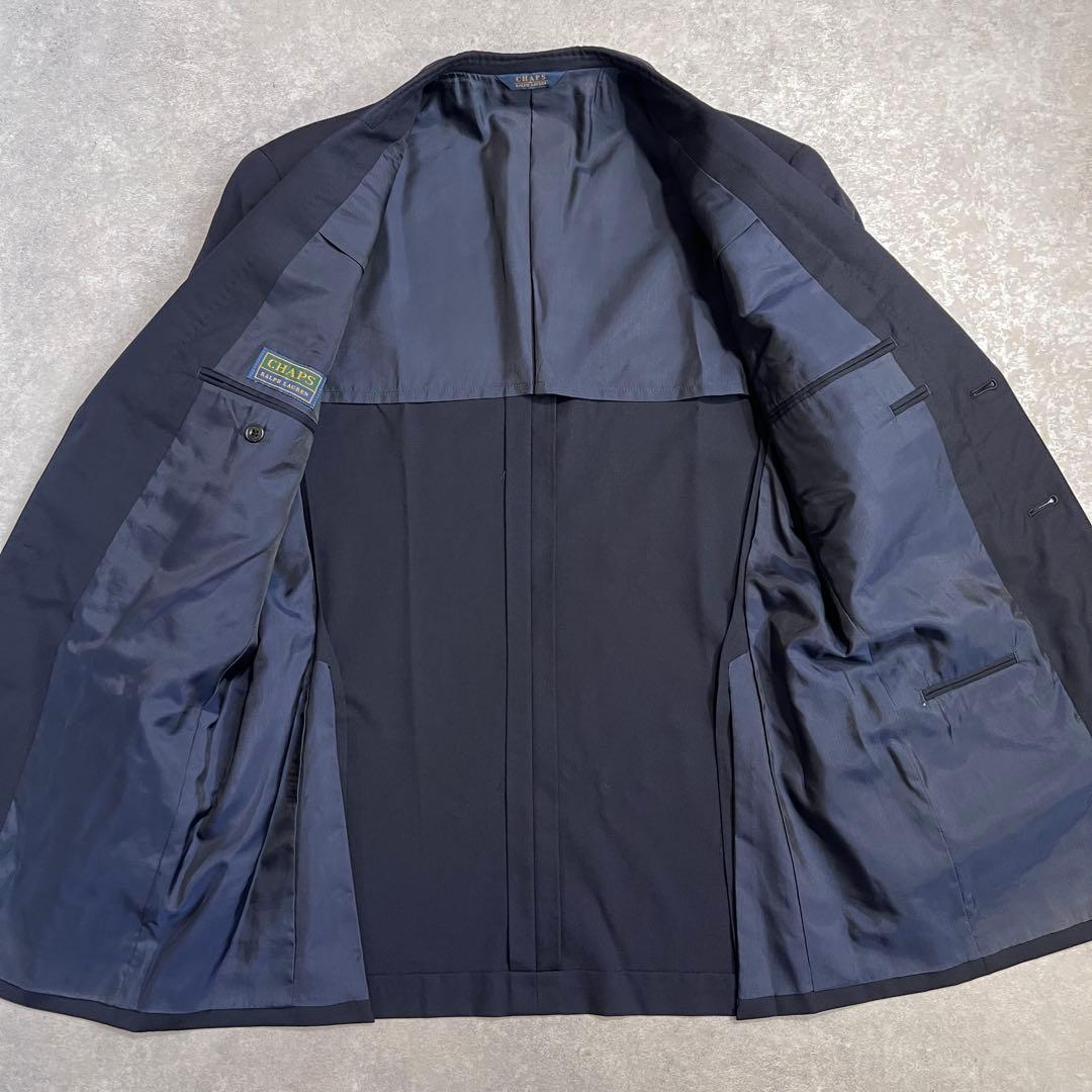 【美品】CHAPSラルフローレン ブレザージャケット ネイビー金ボタン A7