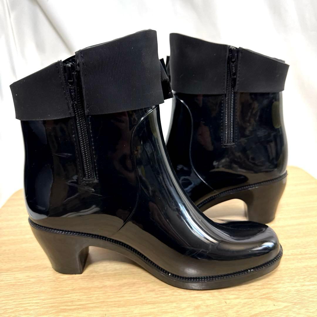 TOCCAトッカ　リボン　レインブーツ ブラック L