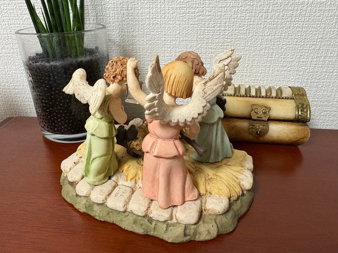 【希少】天使とキリスト幼子 ヴィンテージ 置物