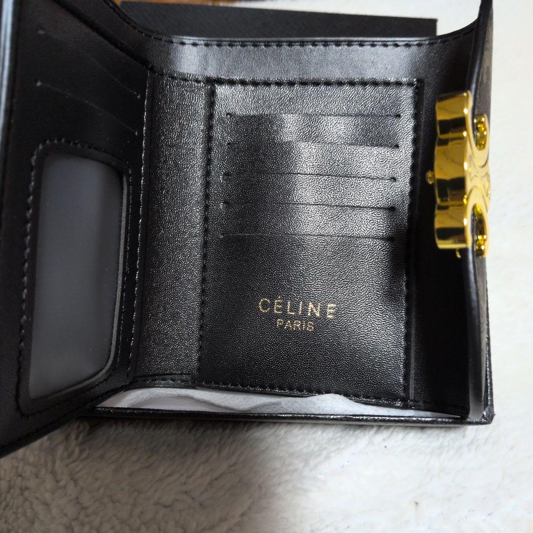 CELINE 三つ折り財布 黒