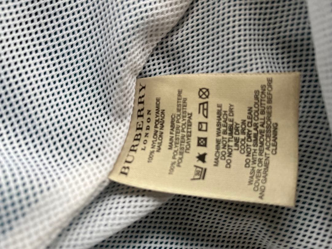 み*み様 BURBERRY ターコイズ ナイロントレンチコート
