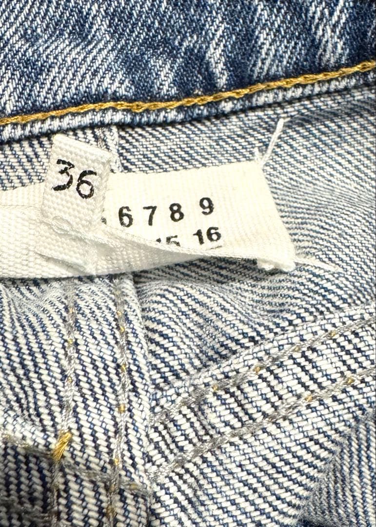 【極美品/付属品あり】Maison Margiela スラッシュデニム 36