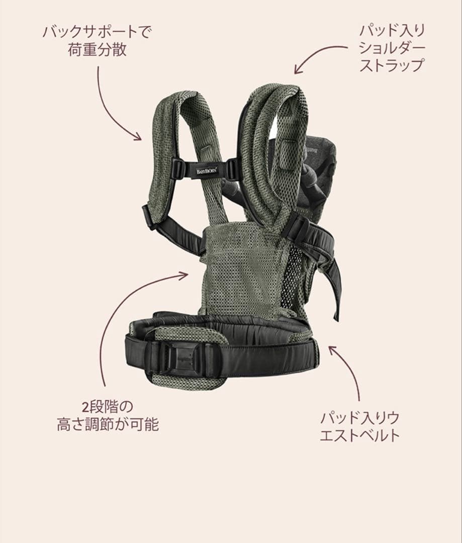 【新品•未使用•最上級モデル】 ベビービョルンブラック フルメッシュ