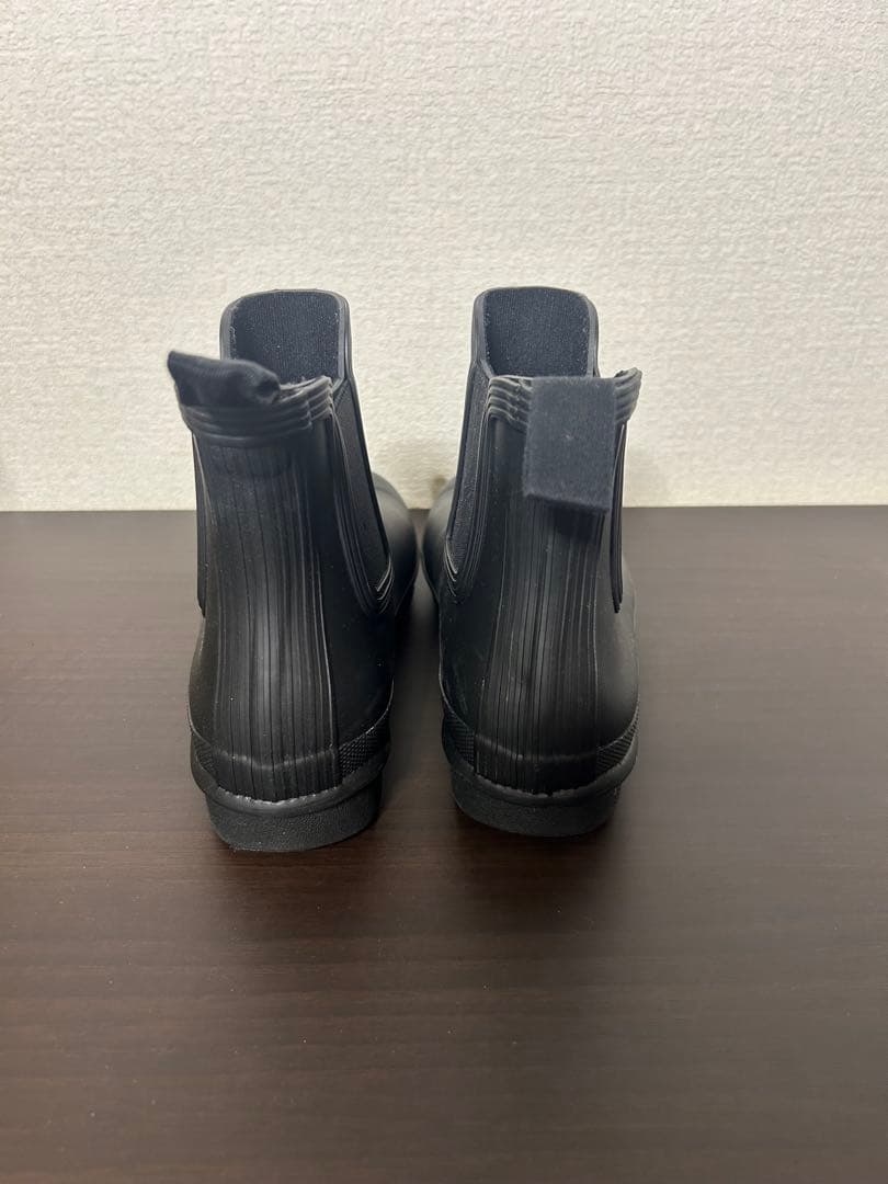 HUNTER ブラック レインブーツ　23.5〜24.0
