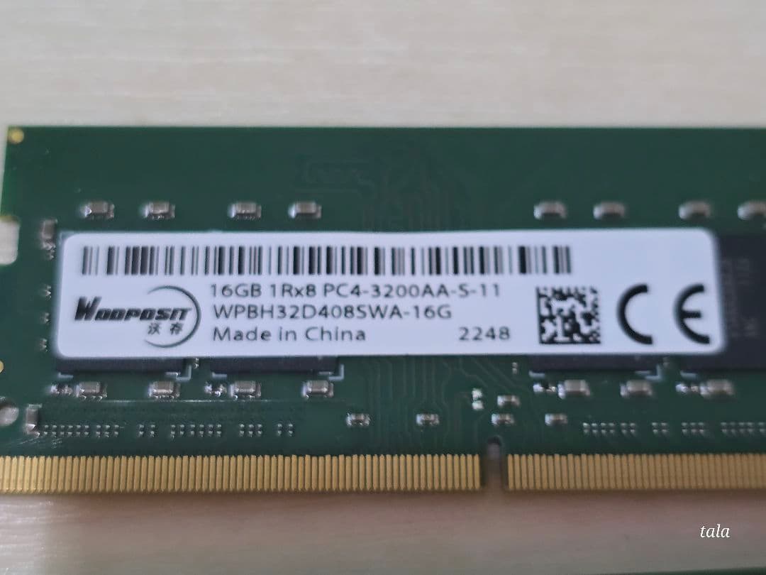 DDR4 PC4 3200 32GB (16GBx2) ノート用ミニデスクトップ