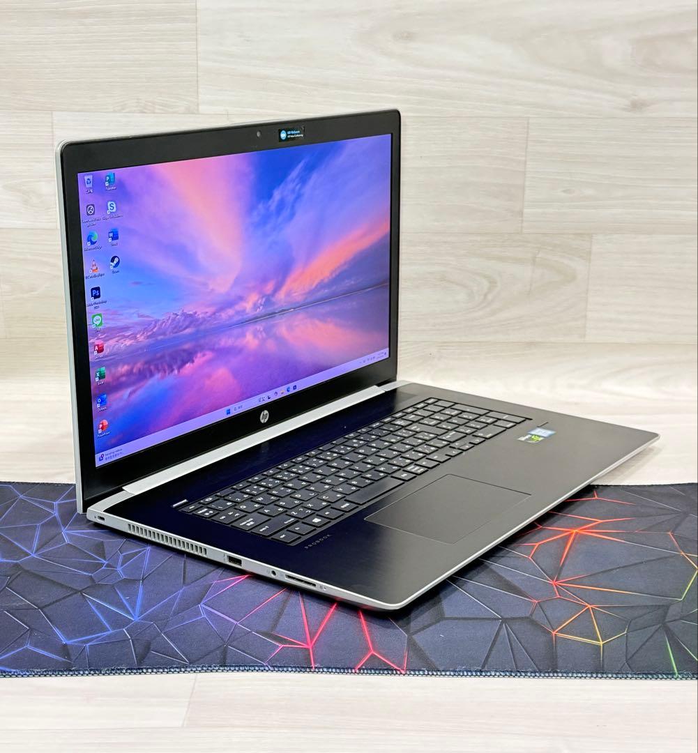 HPノートPC NVIDIA搭載i7/16GB/256+1TBフルHD17インチ