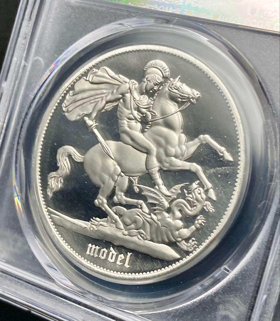 【PCGS PR66DCAM】1851年 ヴィクトリア ゴチッククラウン 錫製