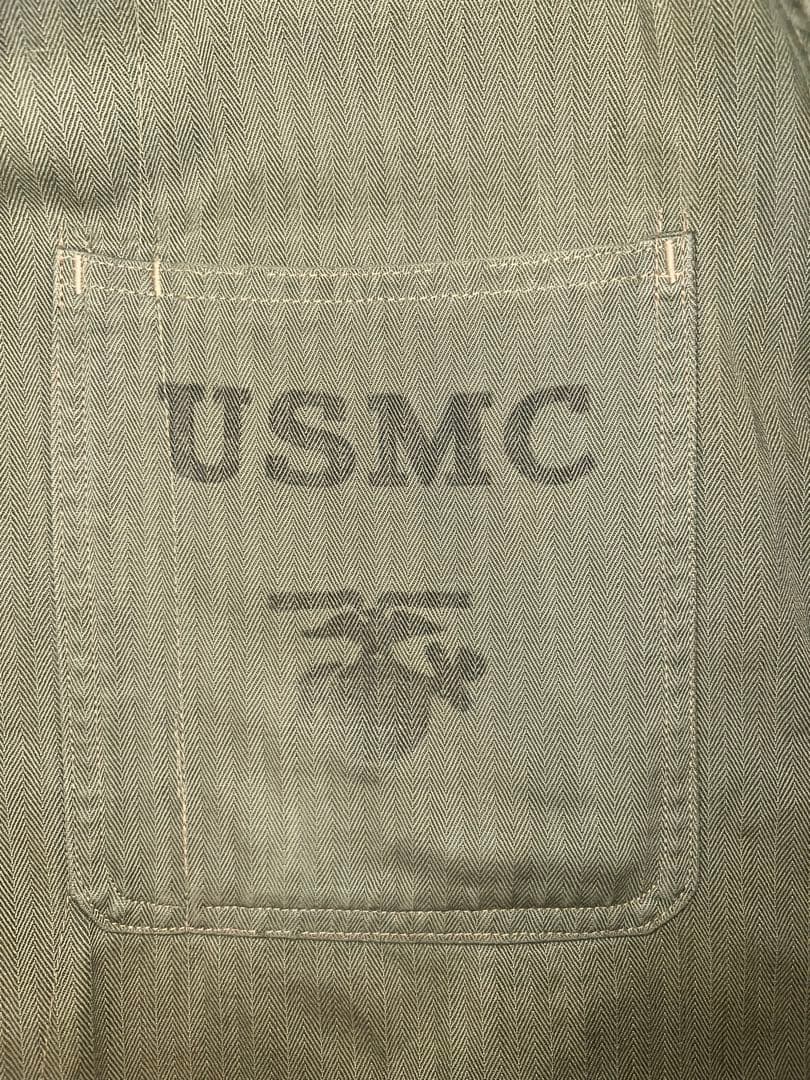 40s 米軍実物 大戦 USMC P41 ヘリンボーンジャケッHBT