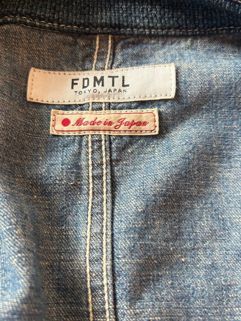 FDMTL ファンダメンタル　パッチワークデニムカバーオール