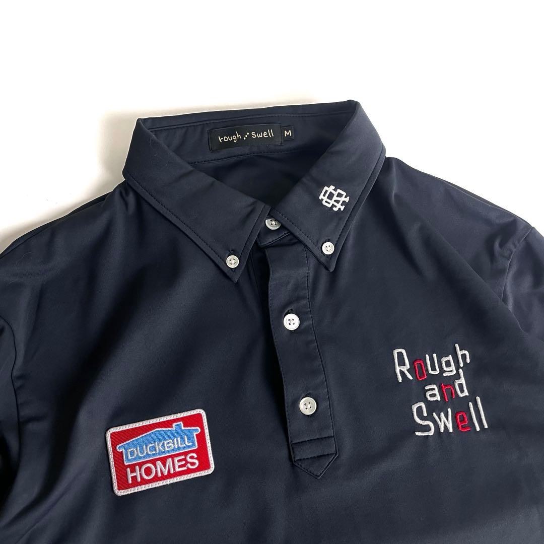 て*ん様 rough&swell POLO ポロシャツ 長袖 ゴルフウェア 割引