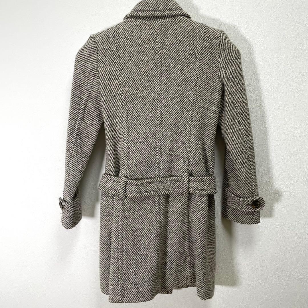 希少 BURBERRY BLUE LABEL トレンチコート アンゴラ混 36